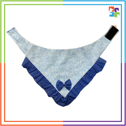 Blue Ruffles Bandana