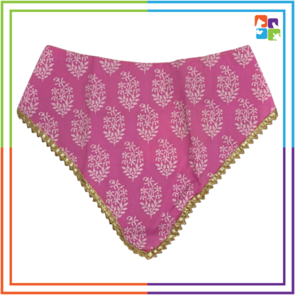 Pink Leaf Bandana
