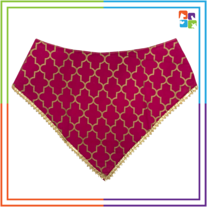 Pink Symmetrical Bandana & Mirrored Bow COMBO - Image 2