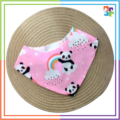 Pink Panda Bandana & Bow COMBO - Image 2