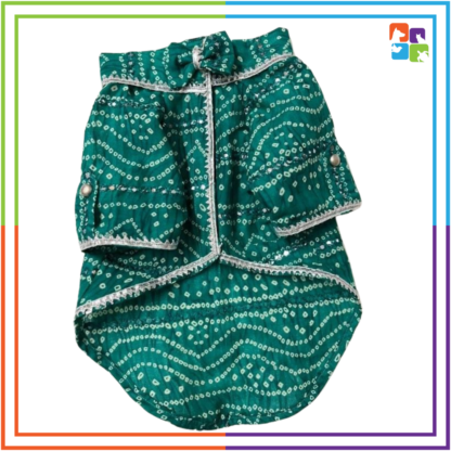 Blue Bandhej Kurta
