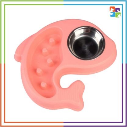 Fish-Shaped Slow Feeder Bowl - Image 3
