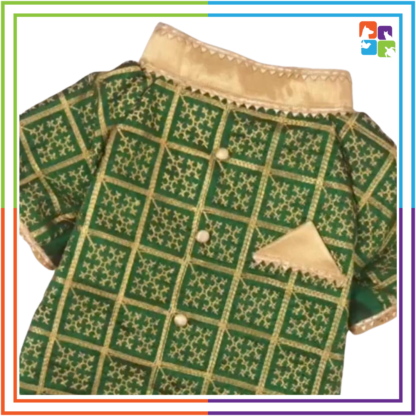 Green Traditional Kurta - Image 2