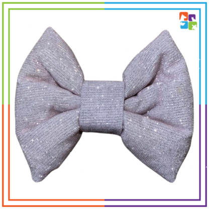 Shimmery White Bow