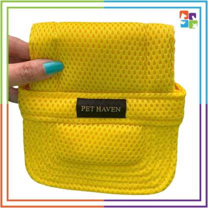 Yellow Pet Cap - Stretchable
