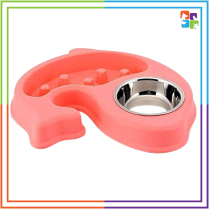 Fish-Shaped Slow Feeder Bowl - Image 4
