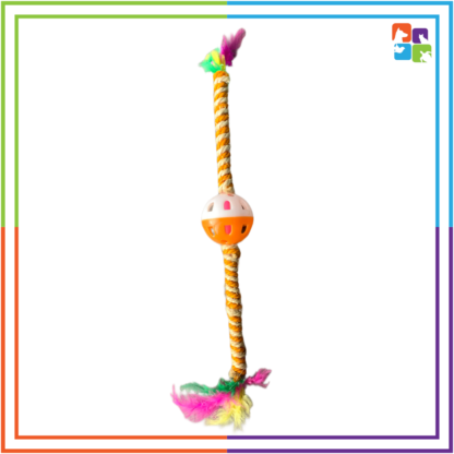 Cat Stick Toy with Ball - Image 2