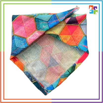 Multicolor Hexagon Bandana - Image 3