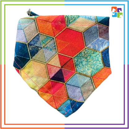 Multicolor Hexagon Bandana