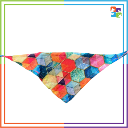 Multicolor Hexagon Bandana - Image 2