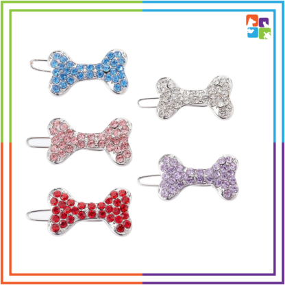 Bone Shaped Studded Hairclip