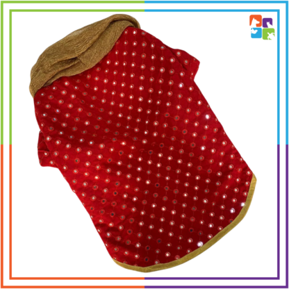 Red Golden Kurta - Image 2