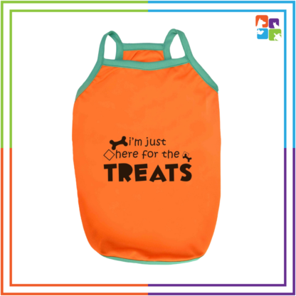 Orange 'Treats' Sleeveless Tee