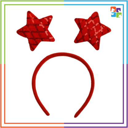 Red Stars Headband