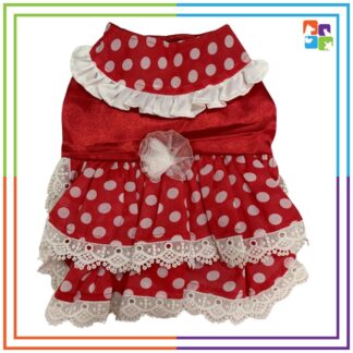 Red Polka-Lace Dress