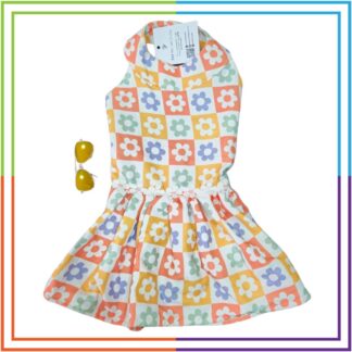 Multicolor Flower Dress & Sunglasses COMBO