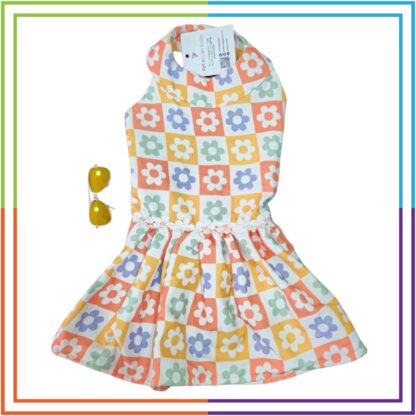 Multicolor Flower Dress & Sunglasses COMBO