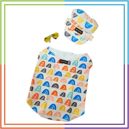 Multicolor T-Shirt/Cap/Sunglasses COMBO